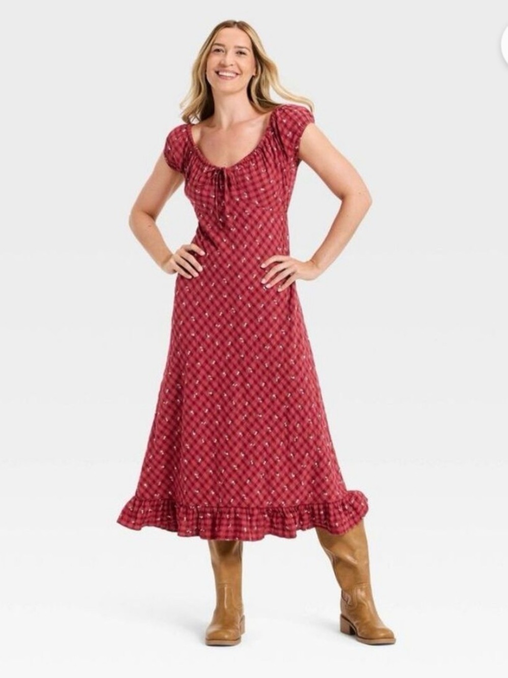 Universal Thread - Puff Short Sleeve Maxi Sundress
